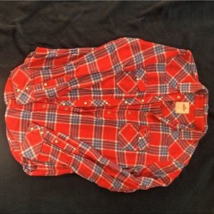 Hollister flannel with front buttons